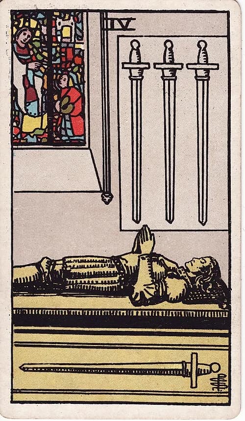 Patru de Săbii — carte de tarot