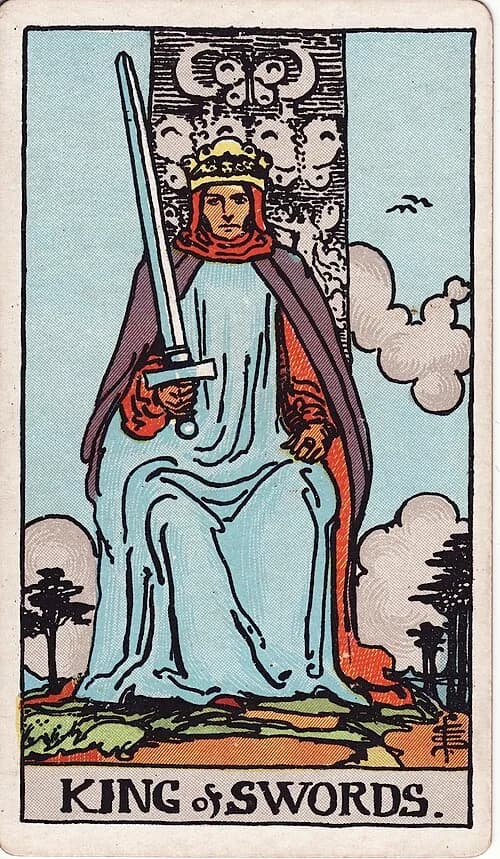 Rey de Espadas carta del tarot