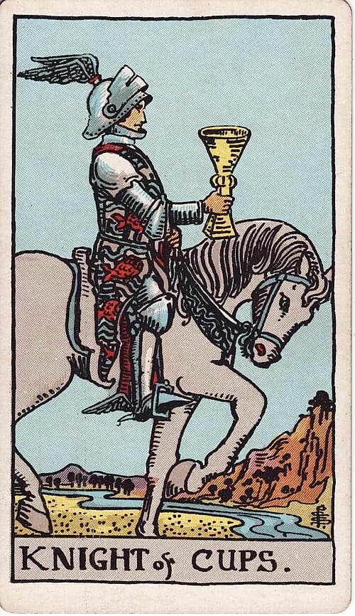 Caballero de Copas carta del tarot
