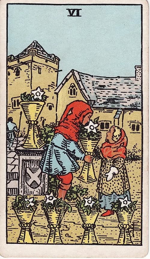 Seis de Copas carta del tarot