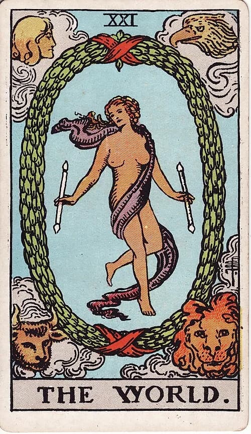 El Mundo carta del tarot