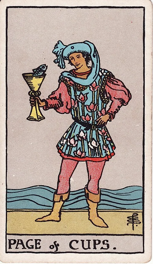Page of Cups tarot card