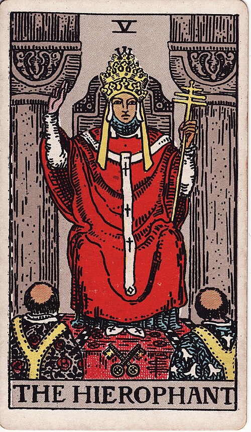 The Hierophant tarot card